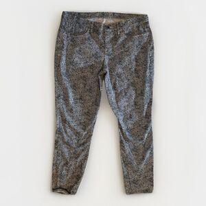 Madewell Stovepipe Fatigue Pants Womens 30 Beige and Black Spots Skinny